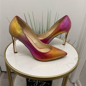 Jessica Simpson Pink Gold Ombré Heels
